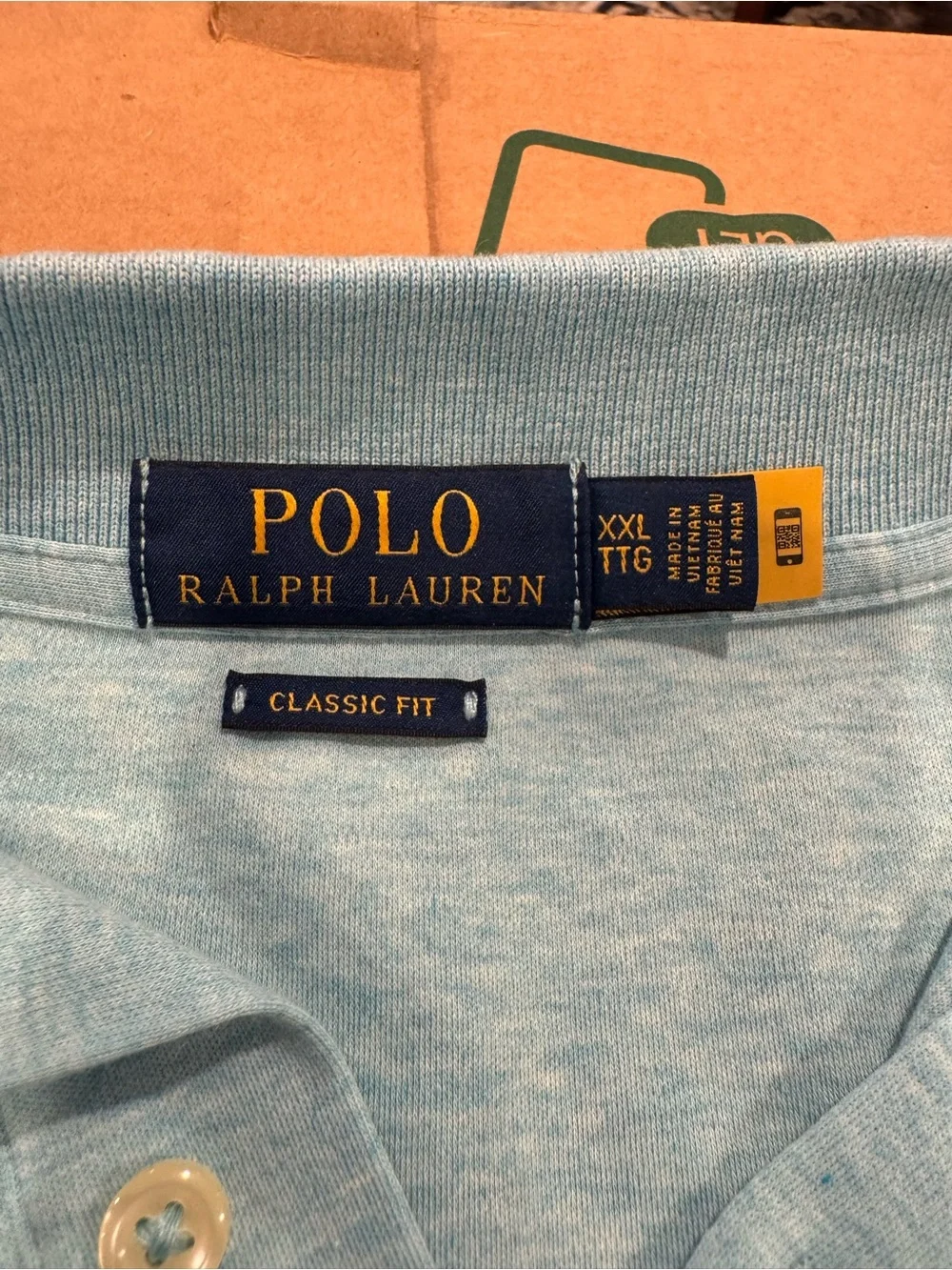 Ralph Lauren Light Blue Polo Shirt with Embroidered Pony